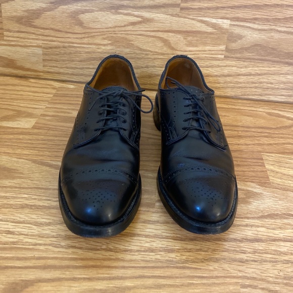 Allen Edmonds Lexington Brogue Cap Toe Oxford Black Men’s Size US 10 A EUC - Picture 10 of 11